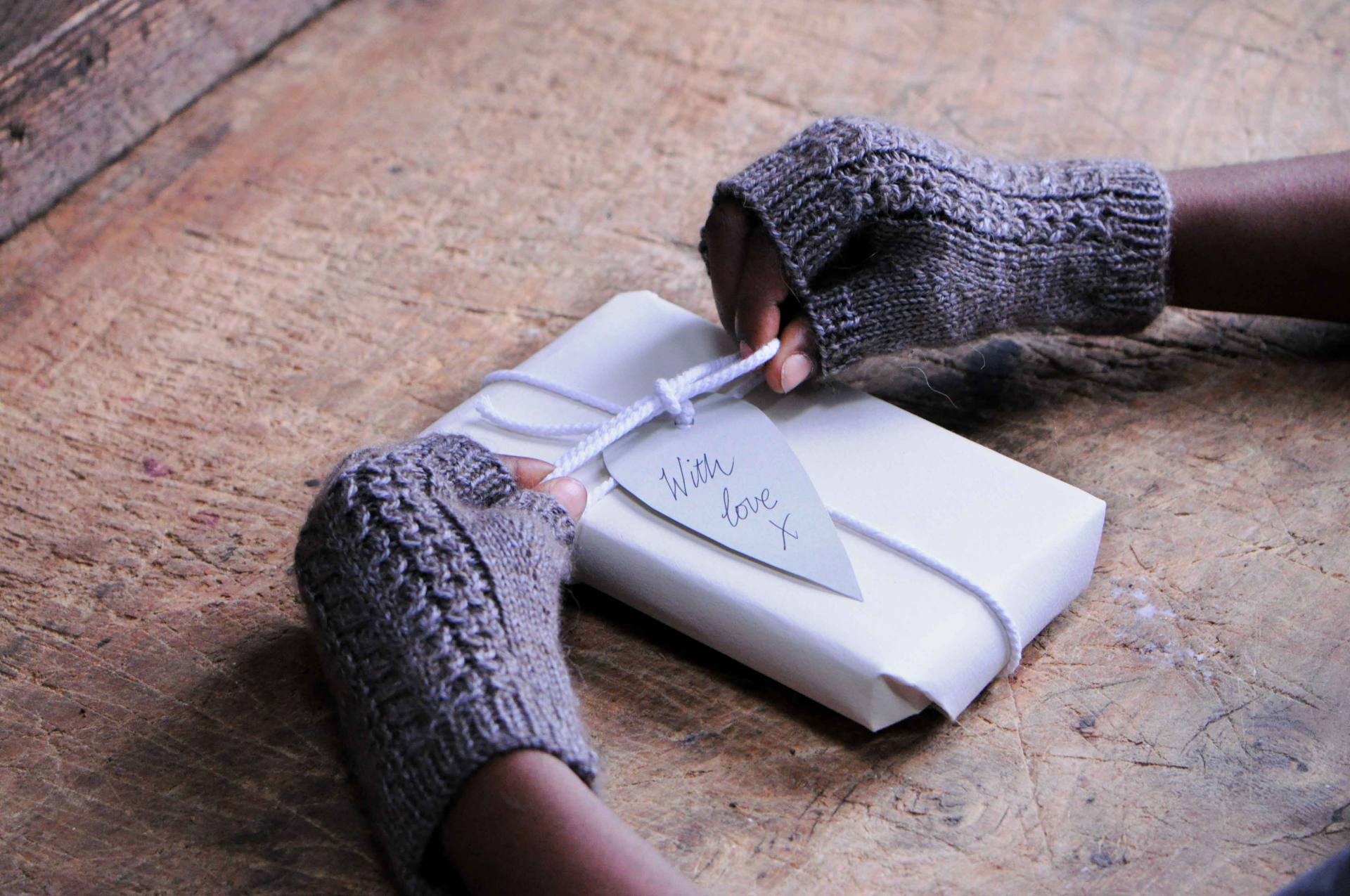 Cable and Rib Wristwarmers pattern for beginner knitters using The Fibre Co. Road to China Light