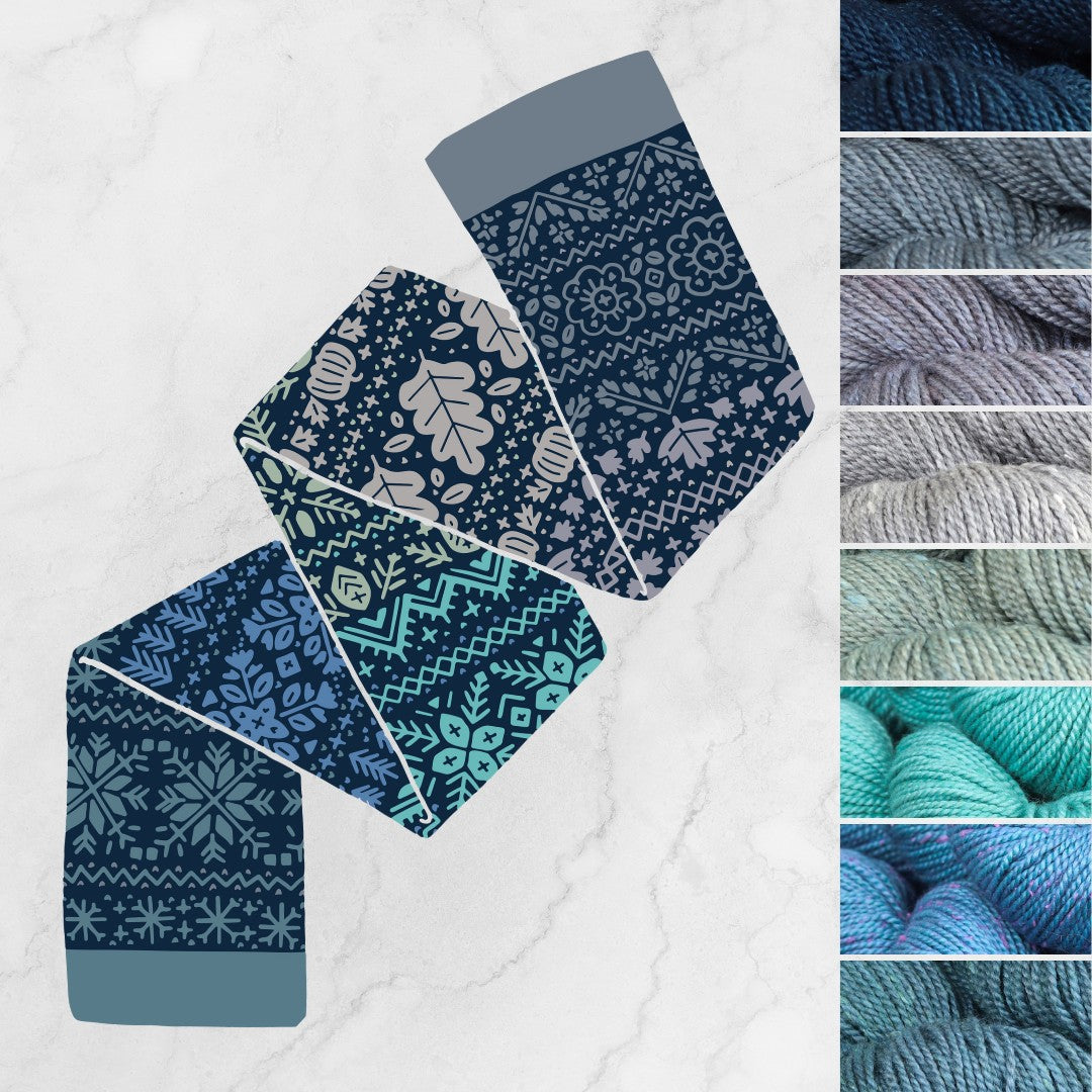 Doodle Scarf Kit knit in Acadia – The Fibre Co.