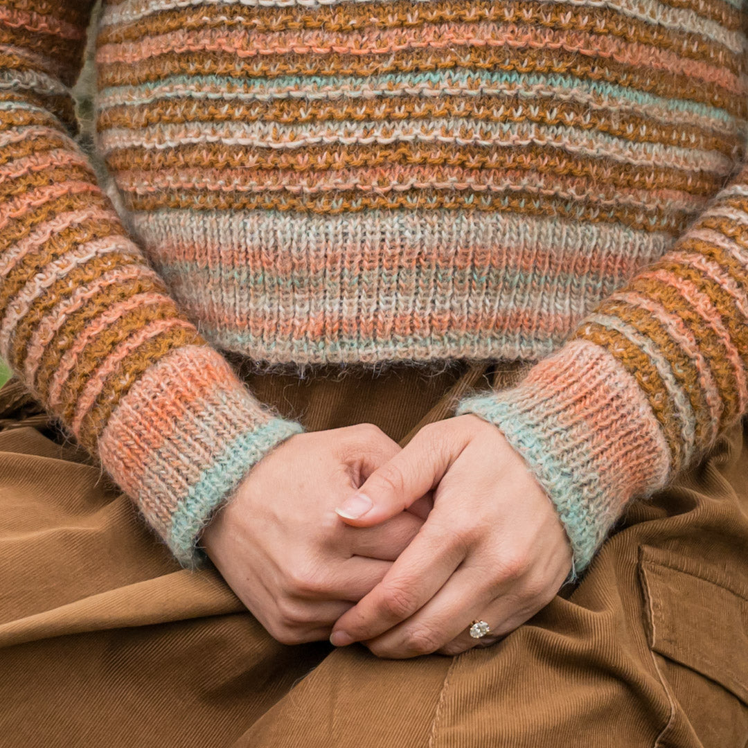 Merging Pattern And Enduring Pattern Merging Shades Sweater Pattern in Transitions & Cumbria Fingering – The ...