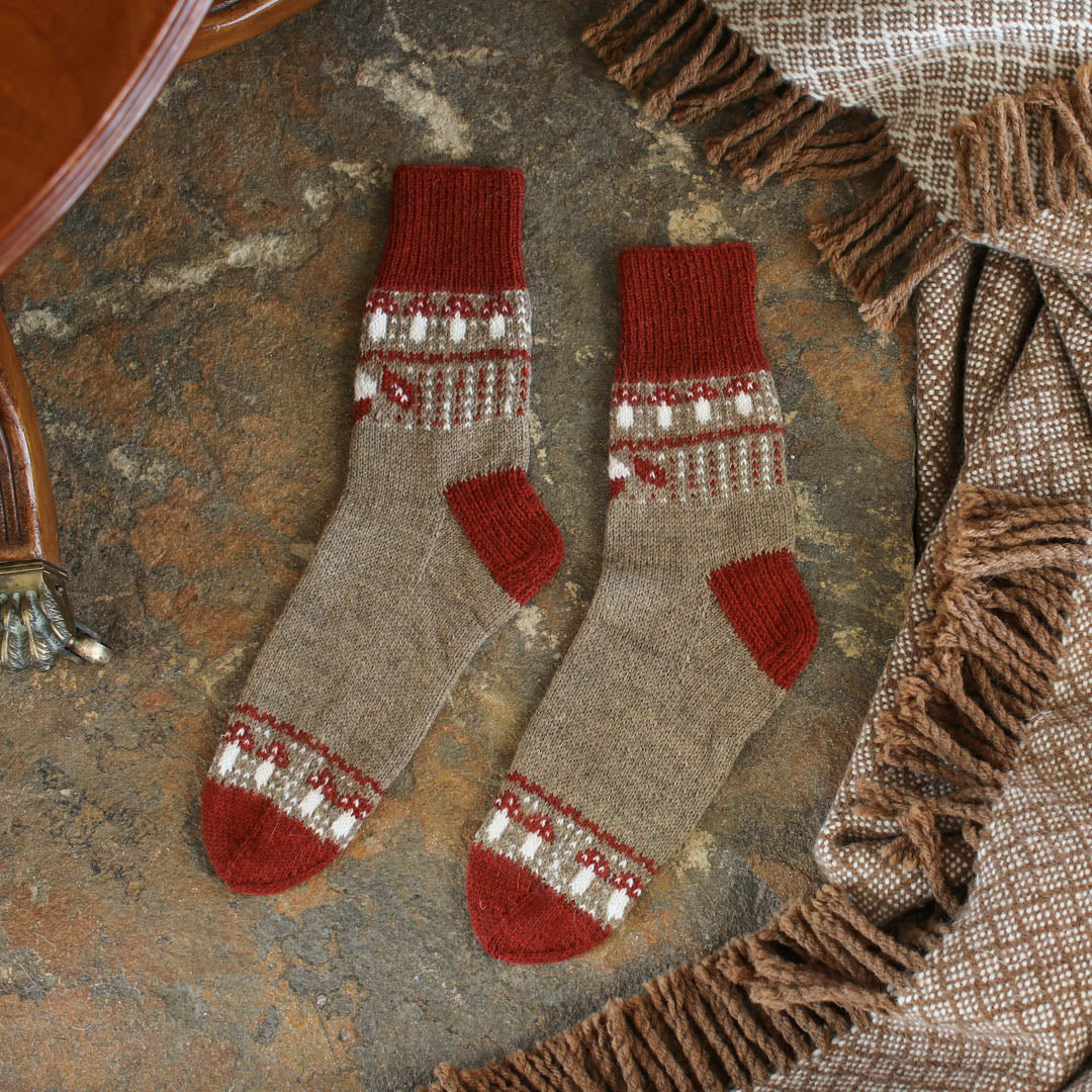 One Sock Colorwork Pattern knit in Amble Minis – The Fibre Co.