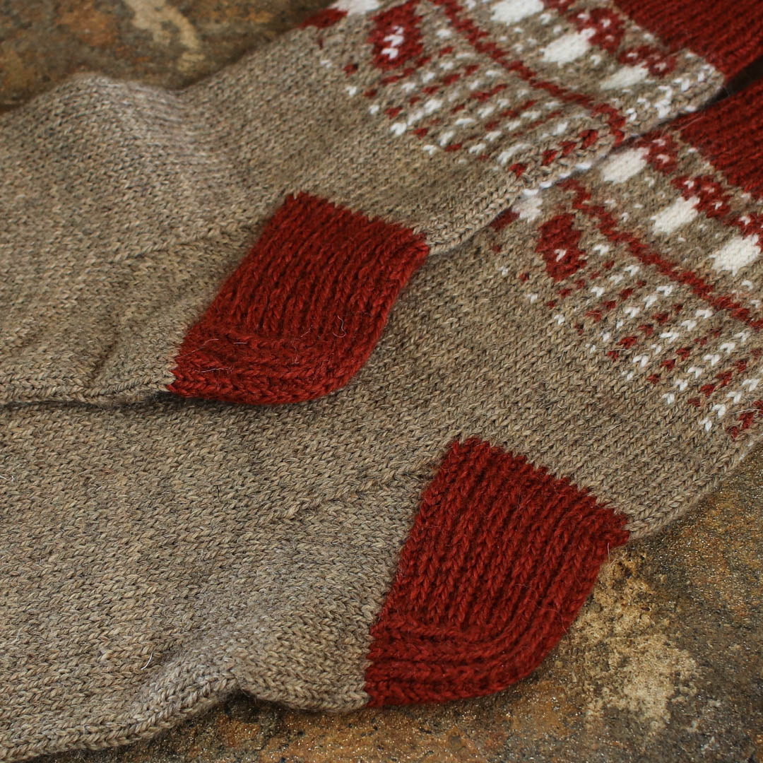 One Sock Colorwork Pattern knit in Amble Minis – The Fibre Co.
