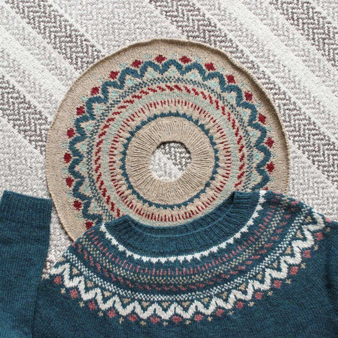 One Yoke Pattern knit in Lore – The Fibre Co.