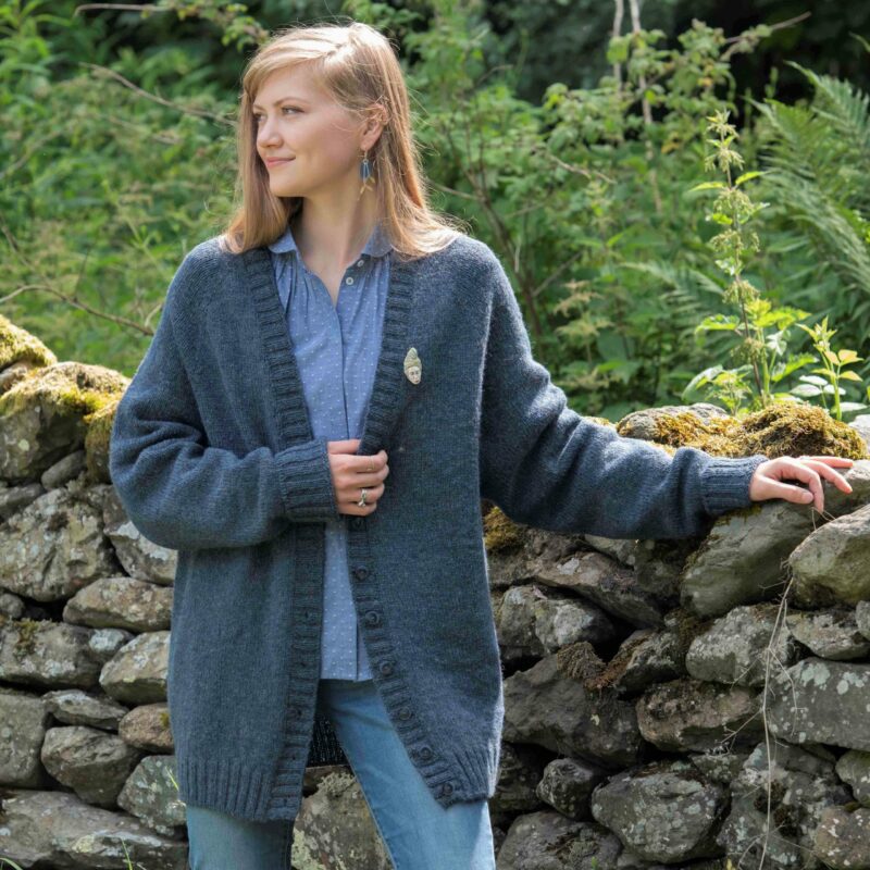 One Cardigan Kit By Sarah Hatton In Lore The Fibre Co 