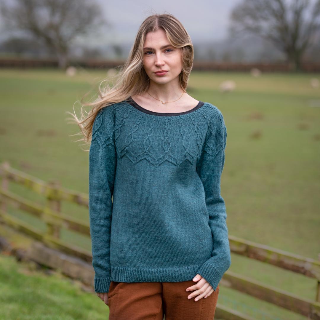 Starburst Sweater by Julee MacKessy in Cumbria Fingering | The Fibre Co.